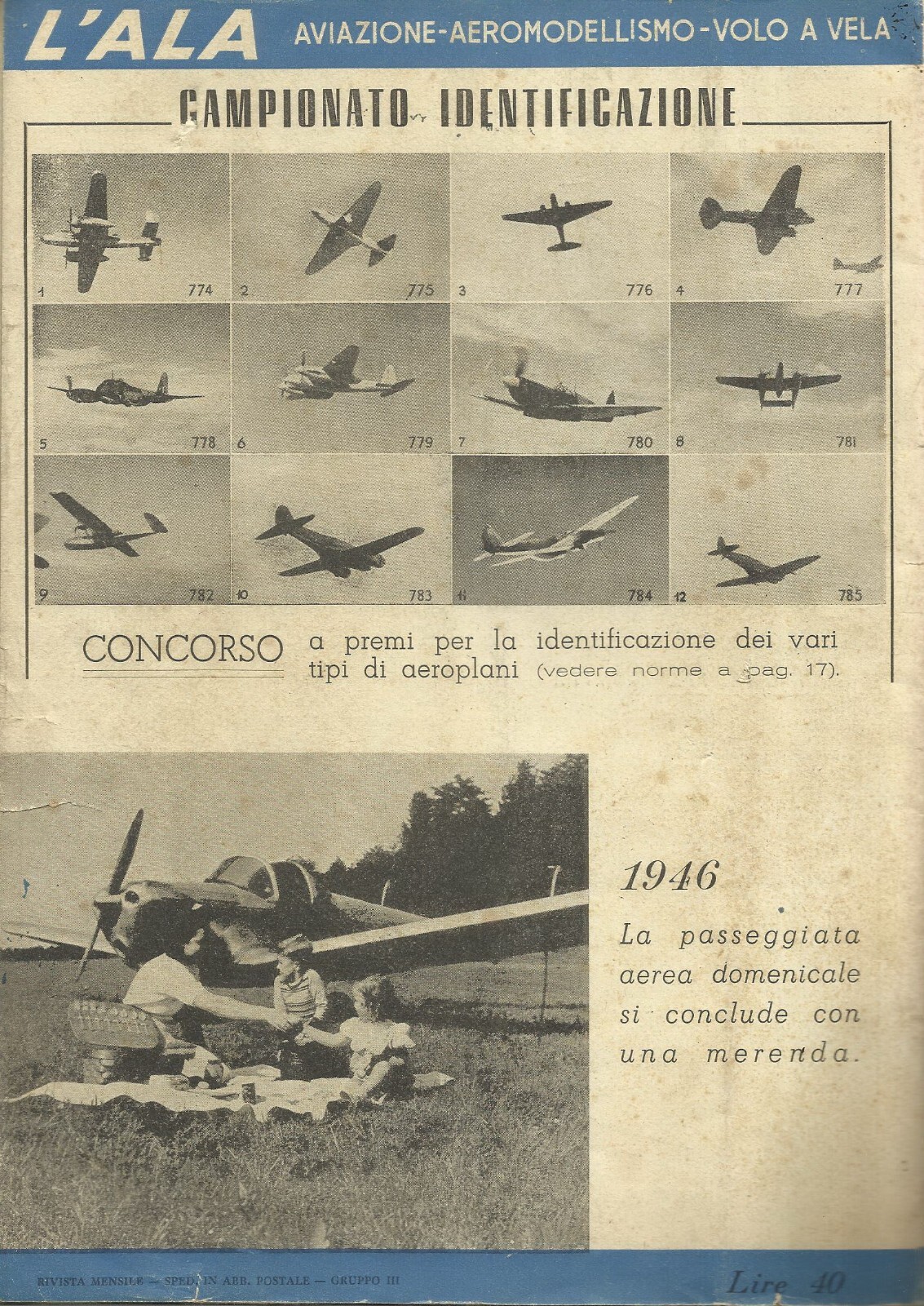L'Ala: Aviazione, Aeromodellismo, Volo, Militaria, Motori E Tecnica