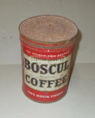Boscul Coffee: Barattolo Di Latta Pubblicitaria Wm S. Scull Co., Dayton, Ohio