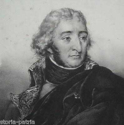 Militaria Napoleonica, Augereau Duca Di Castiglione, Ritratto, Senefelder