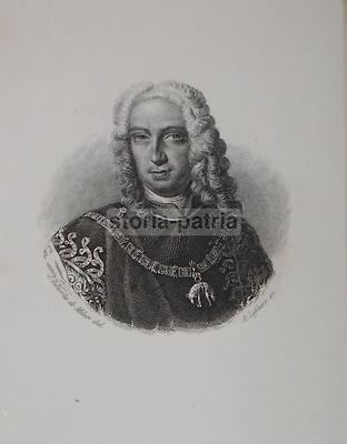 Antonio Tolomeo Trivulzi. Ritratto Inciso Del Principe, XIX Secolo