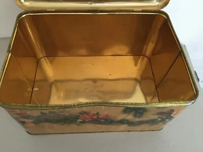 Large Motta Advertising Box with Rose Decoration