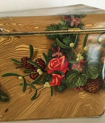 Large Motta Advertising Box with Rose Decoration