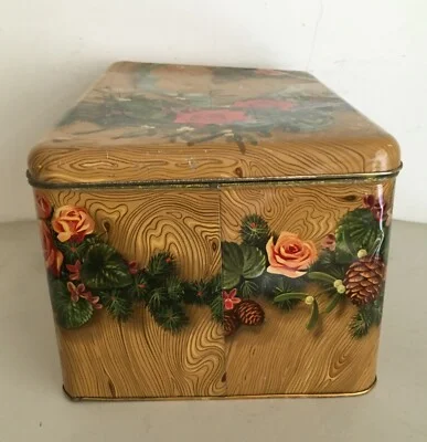 Large Motta Advertising Box with Rose Decoration