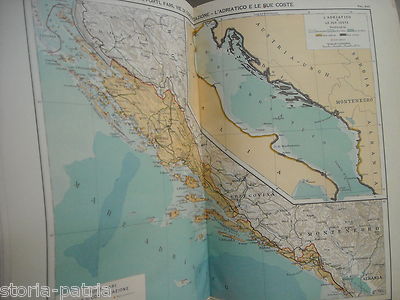 Cartografia Dalmata: Croazia, Zara, Spalato, Bosnia Erzegovina, Montenegro, Economia