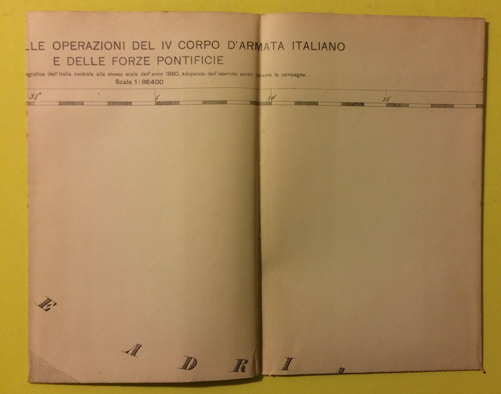 Marche, Ancona: Mappa Militare Del Risorgimento E Dello Stato Pontificio, 1923