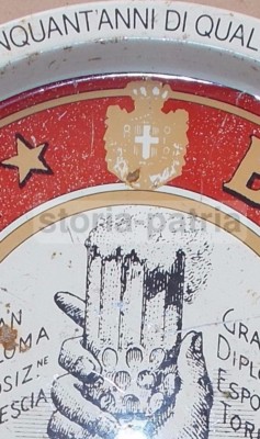 Vassoio Pubblicitario Birra Brescia Wuhrer Con Stemma Araldico