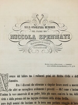 Nomografia Del Diritto Canonico, Giuseppe Spennati (1852)