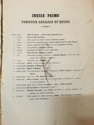 Nomografia Del Diritto Canonico, Giuseppe Spennati (1852)