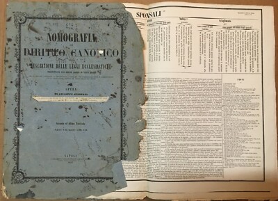 Nomografia Del Diritto Canonico, Giuseppe Spennati (1852)