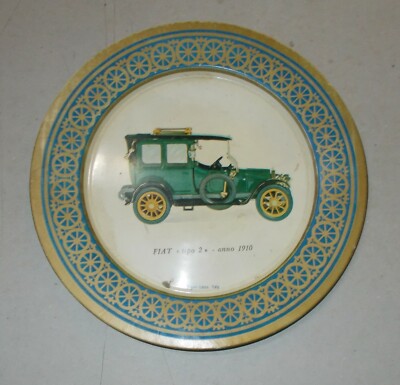 Motori   Automobili d'Epoca   FIAT Tipo 2 (1910)   Piatto Pubblicitario Pagani, Lecco