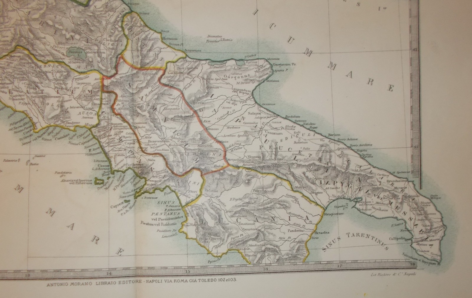 Italia Centro Meridionale: Toscana, Lazio, Campania, Puglia, Lucania, Calabria, Sannio