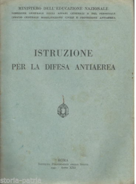 Istruzione Per La Difesa Antiaerea (Manuale, 1942)