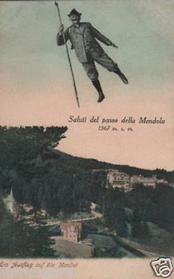 Trentino, Mendola, Veduta Panoramica, Cartolina Illustrata
