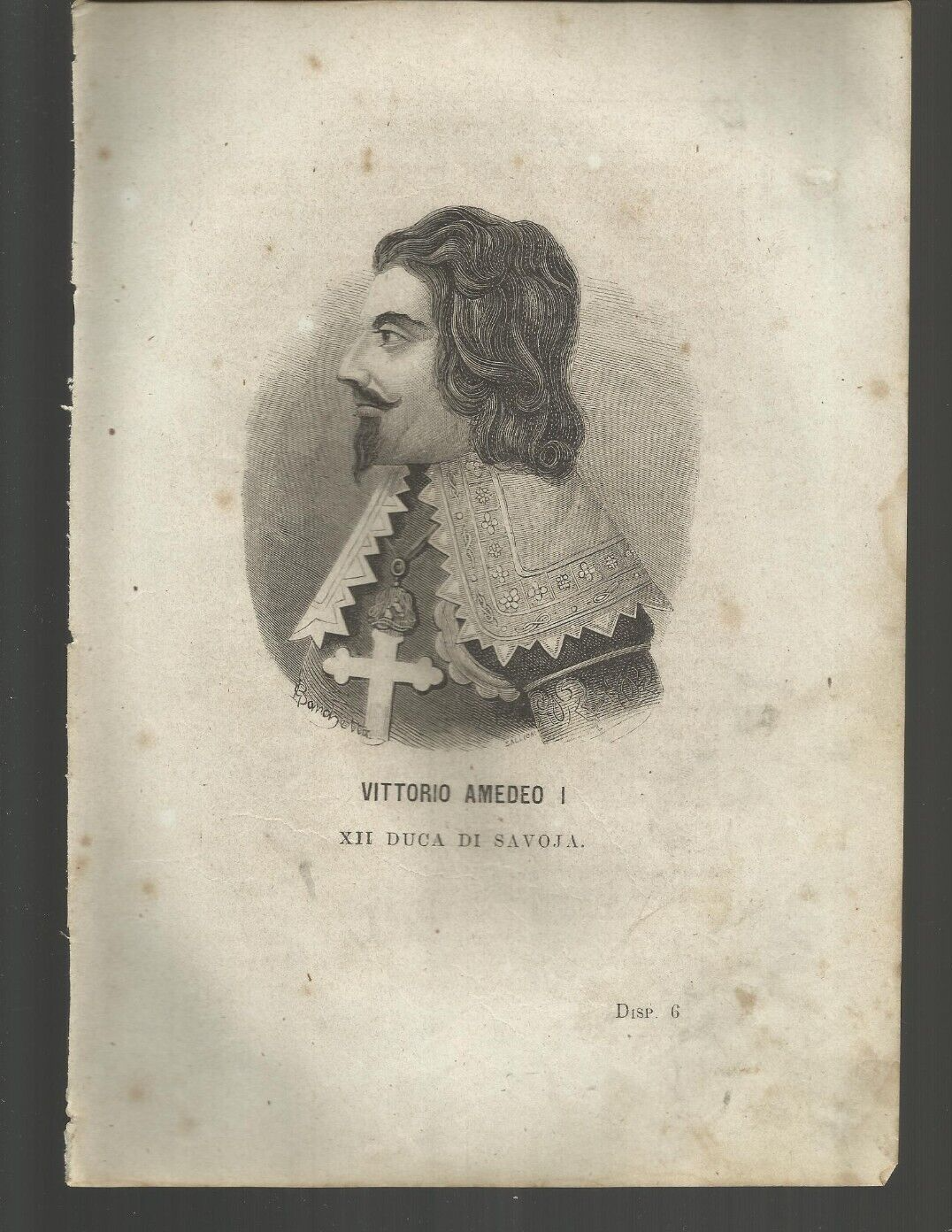 Militaria, Araldica E Nobiltà: Ritratto Di Vittorio Amedeo I Di Savoia