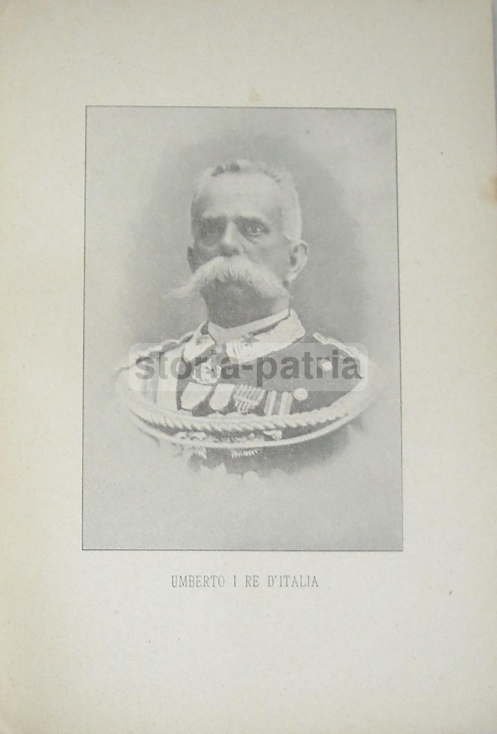 Ritratto Di Re Umberto I Di Savoia, Stampa Antica