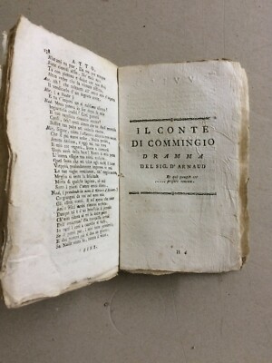 Francesco Albergati Capacelli: Opere, Tomo II (La Tarantola, Nadir)   1792