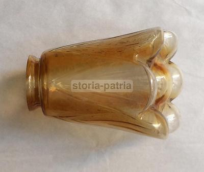 Vetri Da Collezione: Coppa Per Lampada In Vetro Floreale Sfumato