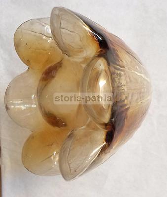 Vetri Da Collezione: Coppa Per Lampada In Vetro Floreale Sfumato