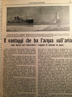 Psiche Letture Moderne Illustrate, Palermo 1903   Colombo, Charcot, Savoia