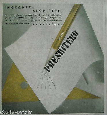 Matita Presbitero, Stampa Pubblicitaria Per Architettura E Disegno Tecnico