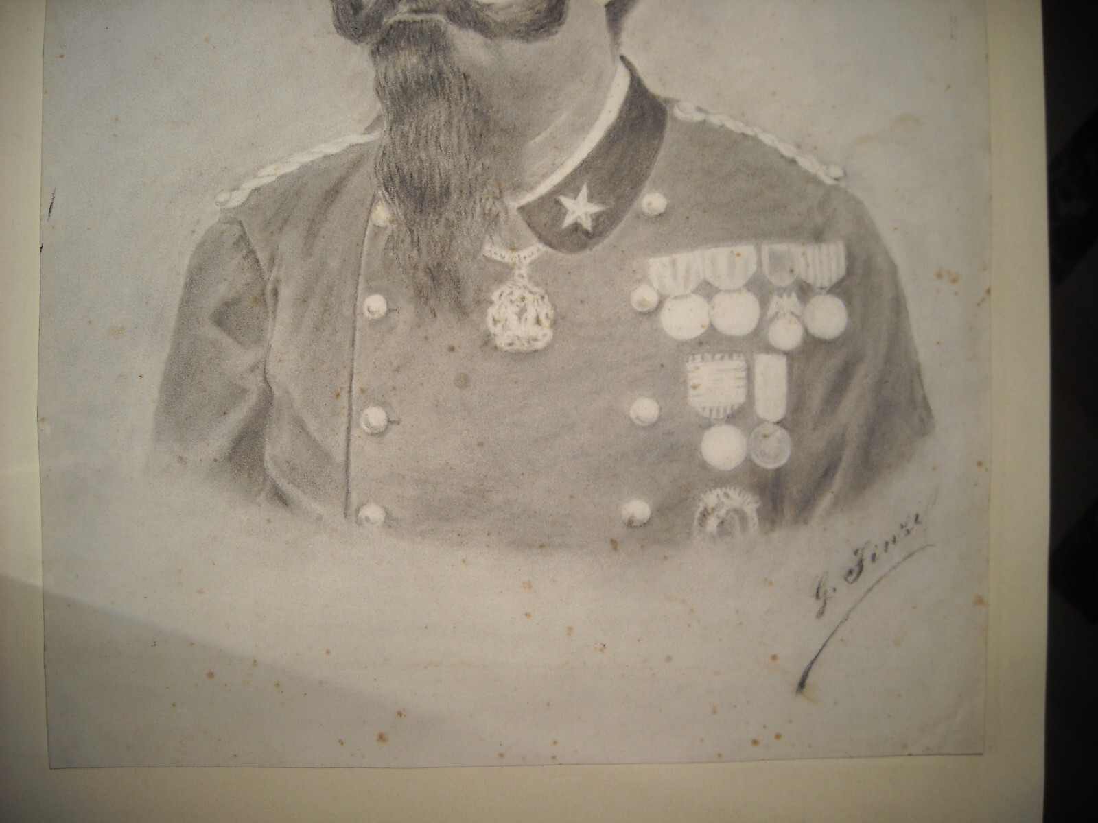Militaria, Araldica, Savoia: Ritratto Di Vittorio Emanuele II