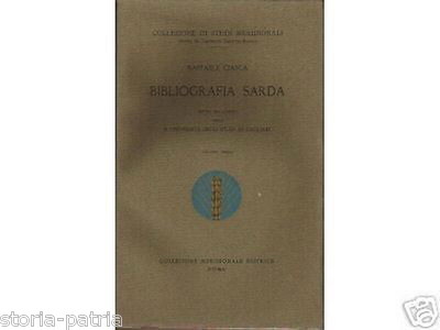 Sardegna: Bibliografia Sarda, Ampio Repertorio Bibliografico, 1931
