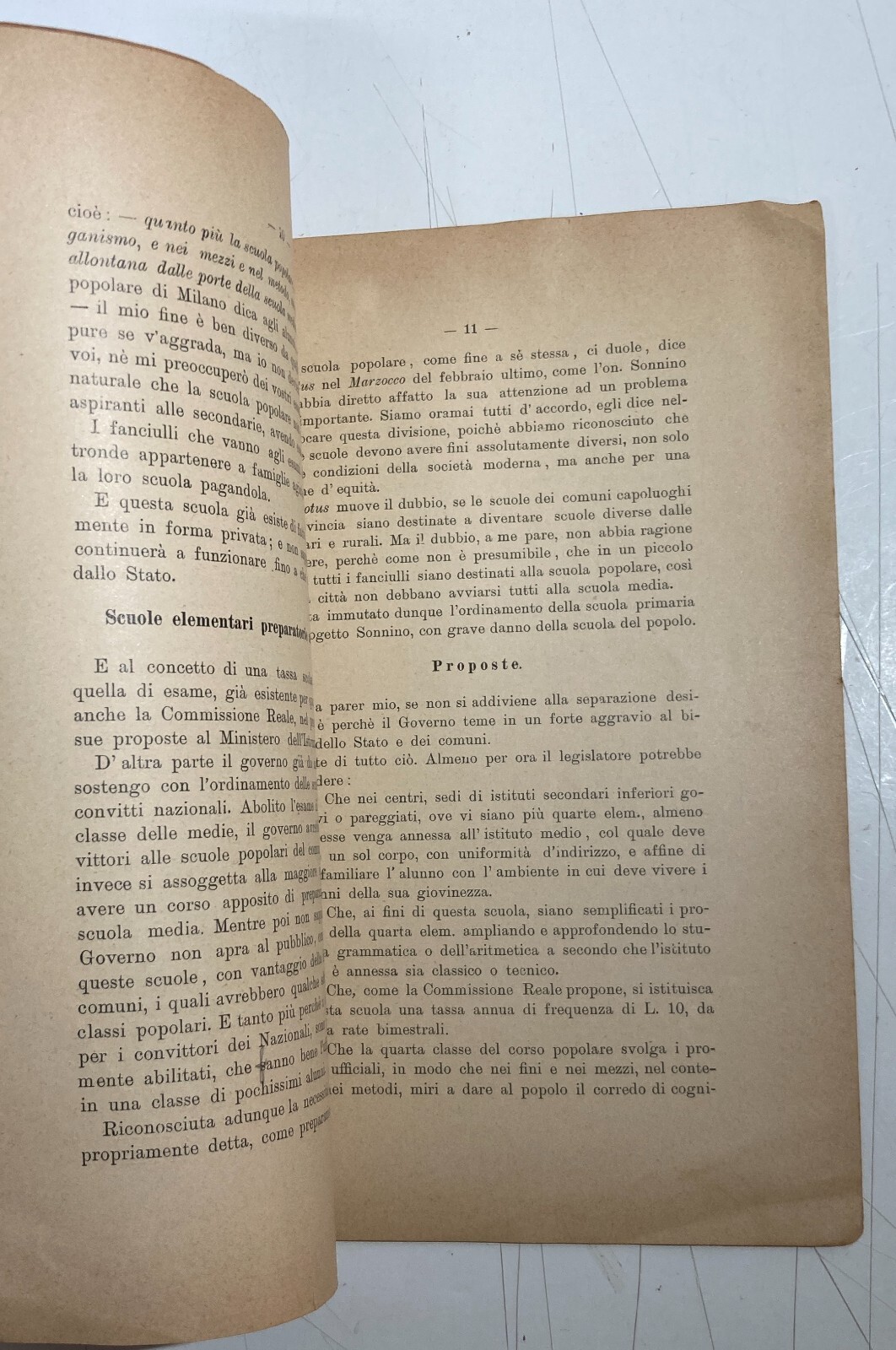 Pedagogia, Esami Di Maturità E Scuola Popolare: Rocco Galgano, Cava De' Tirreni, 1910