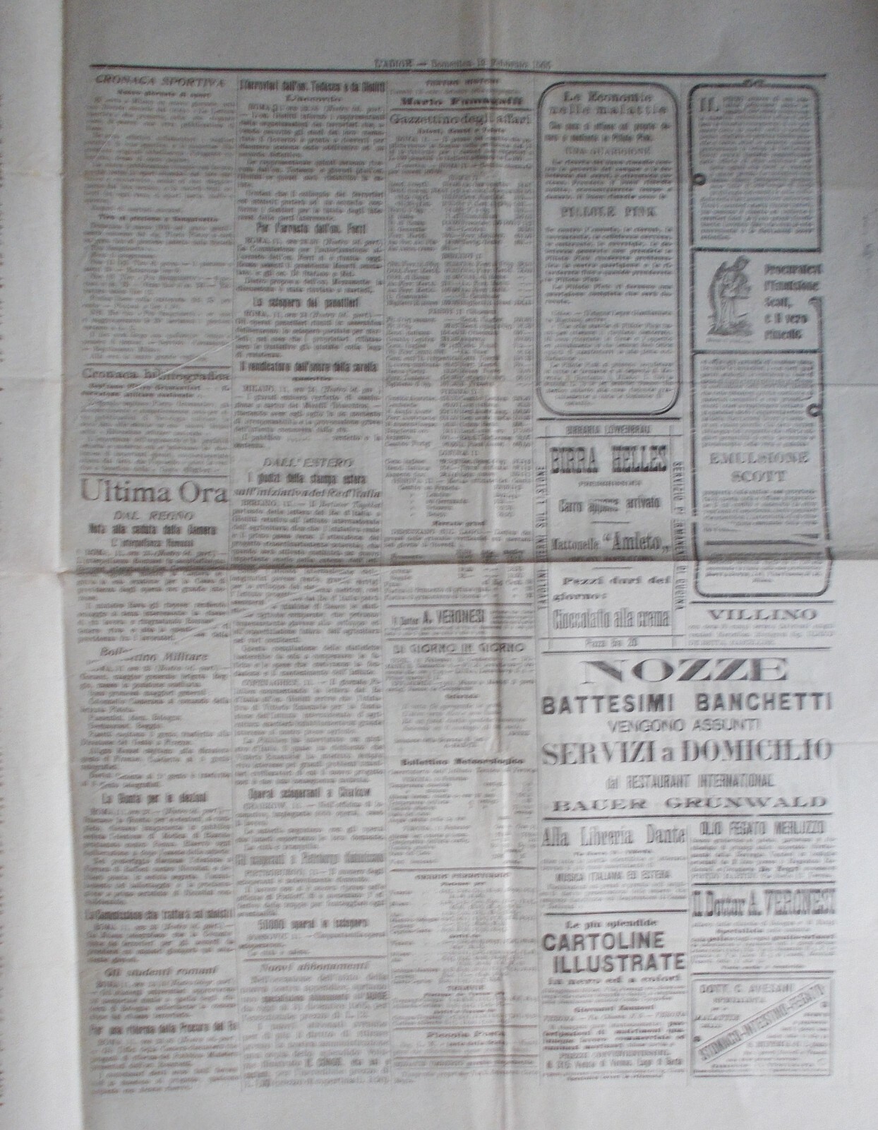 Verona Idraulica, Cronaca Politica, Desenzano, Legnago: L'Adige Antico Giornale 1905