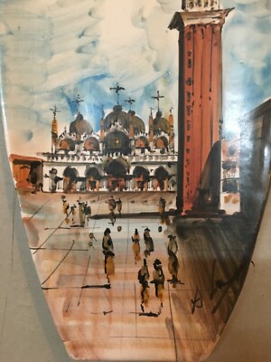 Venezia: Piazza San Marco E Campanile, Ceramica Artistica Dipinta