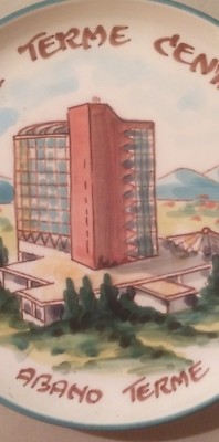 Piatto Pubblicitario Hotel Terme Centrale, Abano Terme