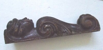 Artigianato Del Legno, Antica Scultura: Cariatide Per Mobili In Legno Massello