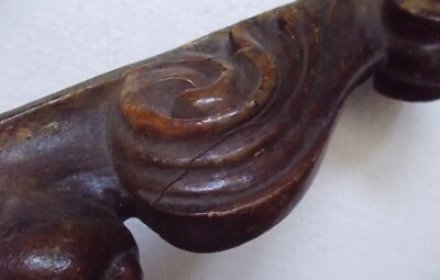 Artigianato Del Legno, Antica Scultura: Cariatide Per Mobili In Legno Massello