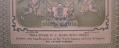 Araldica De Campora: Napoli, Miano. Antica E Rara Stampa Devozionale Della Madonna Degli Angeli