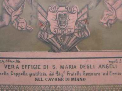 Araldica De Campora: Napoli, Miano. Antica E Rara Stampa Devozionale Della Madonna Degli Angeli