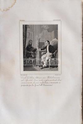 Teatro, Melodramma: Carlo Goldoni E Apostolo Zeno, Fiera Dell'Ascensione. Incisione Di Lauro E Marcovich