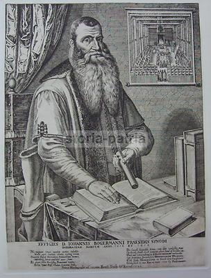 Ritratto Del Teologo Johann Bogermann   Incisore Petrus Harlingensis