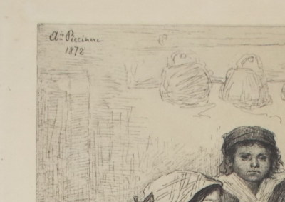 Antonio Piccinni, Scuola E Scolari. Incisione Di Folklore
