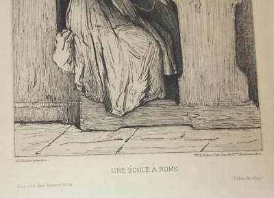 Antonio Piccinni, Scuola E Scolari. Incisione Di Folklore
