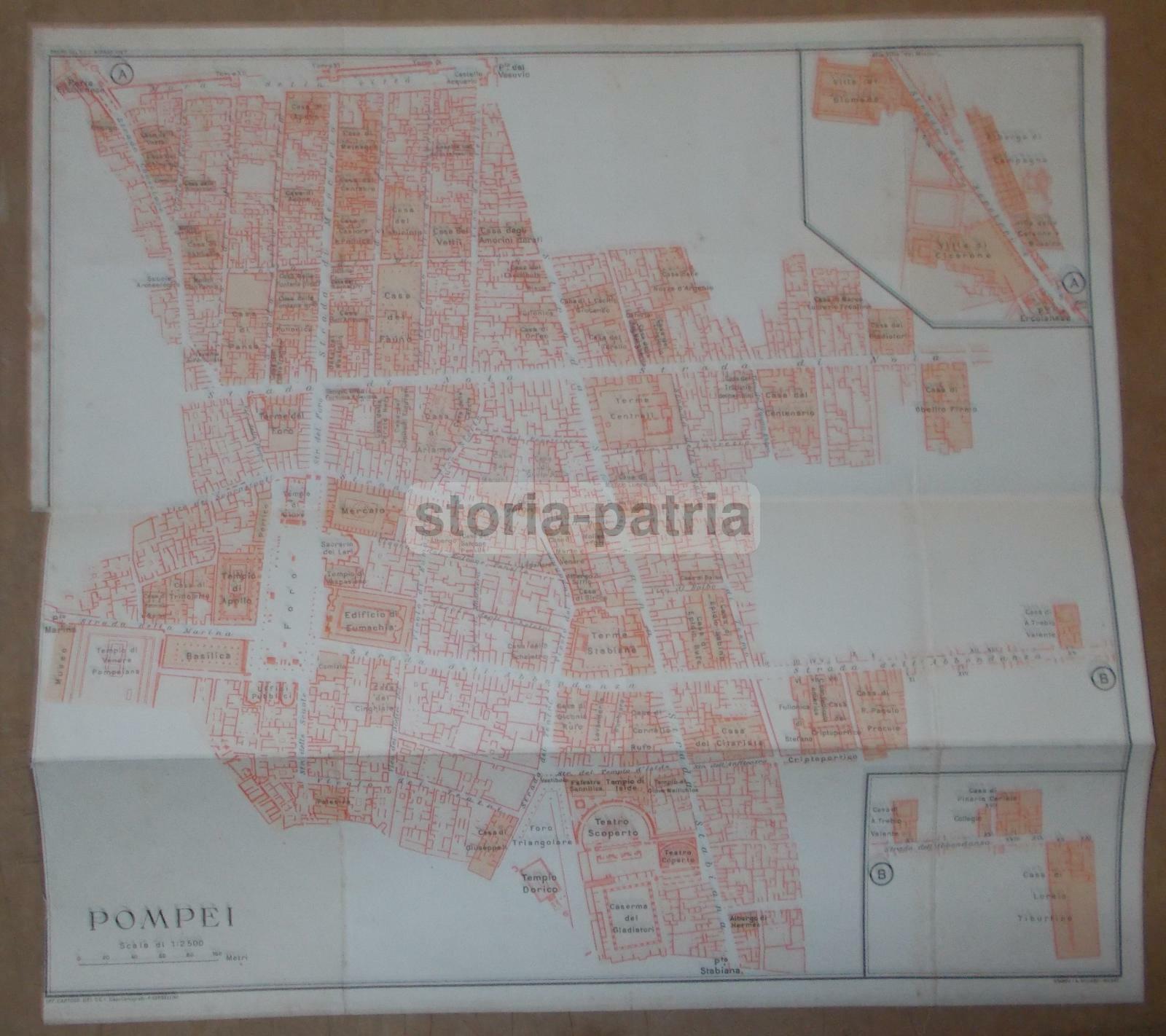 Campania, Pompei: Architettura, Urbanistica. Mappa Topografica E Strade