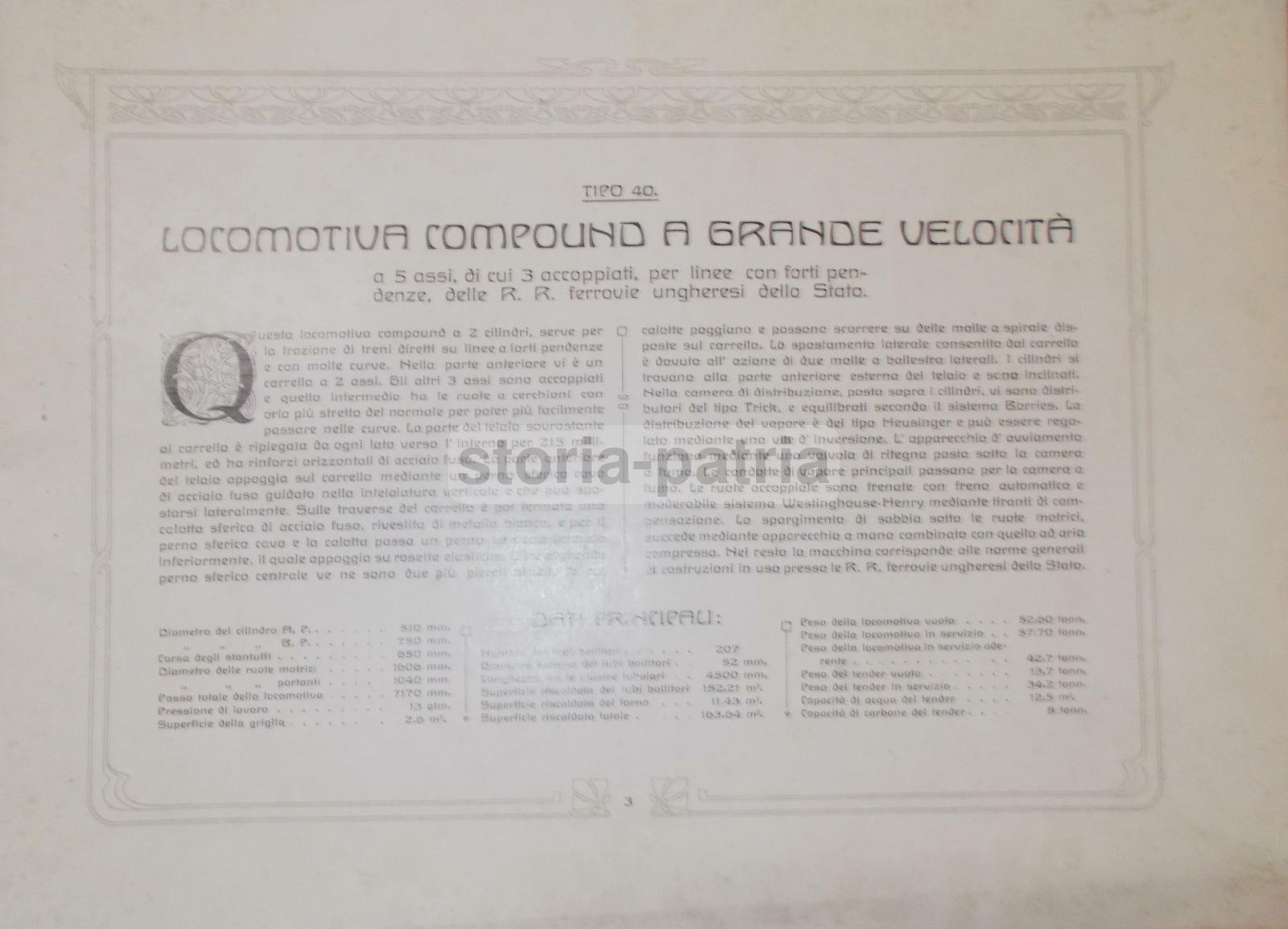 Regie Ferriere Dello Stato Ungherese   Album Tecnico Di Locomotive