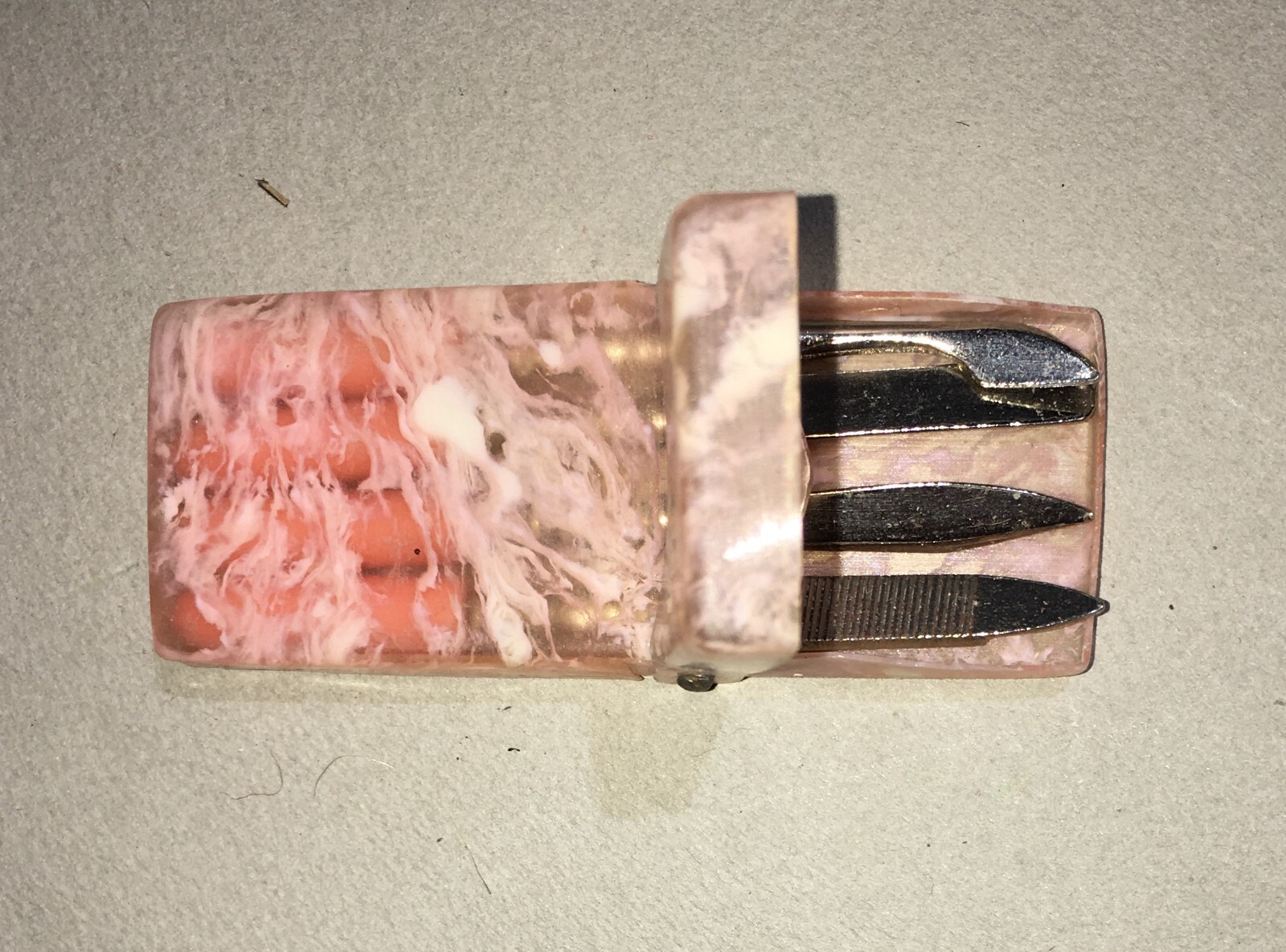 Igiene Mani, Unghie, Manicure, Vecchia Trousse, Modernariato Da Collezione d'Epoca