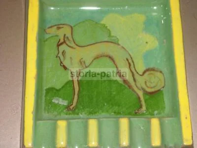 Rome, Roberto Rosati, La Ramazziniana, Rare Vintage Figural Ceramic with Dog