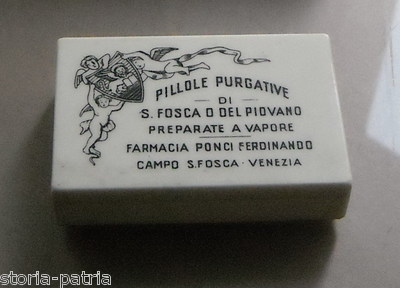 Medicina Pubblicitaria Farmaceutica: Purgante Farmacia Ponci, S. Fosca, Piovano