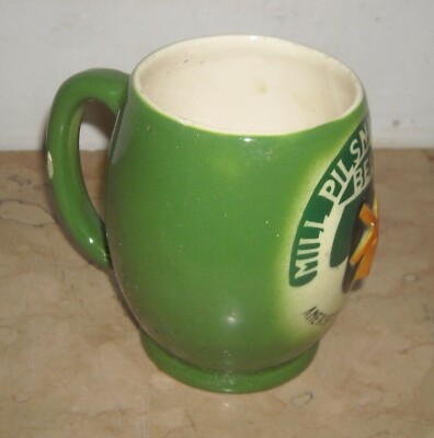 Boccale Da Birra Pubblicitario Mill Pilsner Beer Con Mulino A Vento