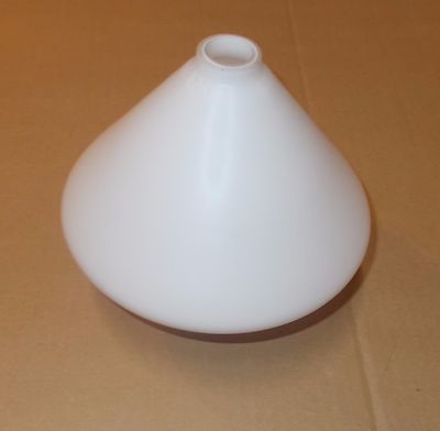 Coppa Per Lampada In Vetro Opalescente, Design Italiano Metà '900