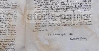 Giuridica: Taranto, Carosino, Faggiano. Ajala, Calò, Nannavecchia, Pappadà, Perrey, 1700