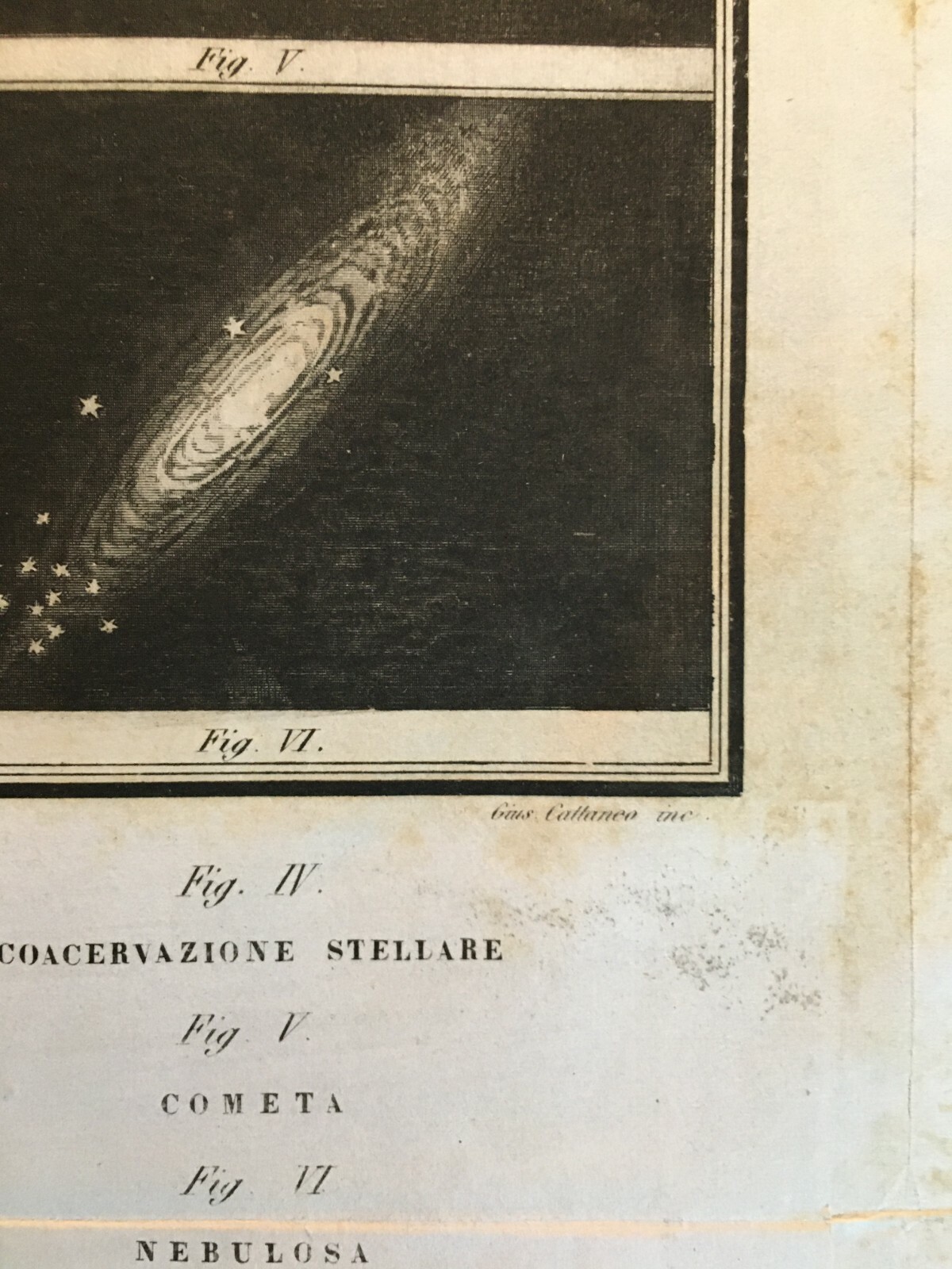 Astronomia: Pianeti, Luna, Comete, Nebulosa. Mappa Della Superficie Lunare. Giuseppe Cattaneo