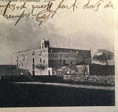 Puglia, Salento, Tricase. Veduta Antica Con Convento Cappuccini. Cartolina d'Epoca