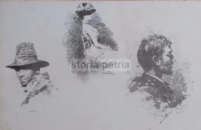 Arte Napoletana Dell'Ottocento: Schizzi Artistici Di Esposito E De Sanctis