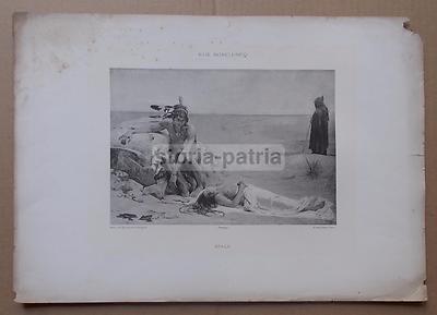 Elie Nonclercq, Illustrazione Atala, Stampa d'Epoca In Fototipia